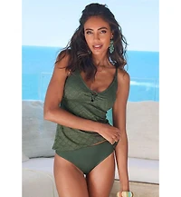 Lascana Women's Crochet Tankini Swimsuit Top