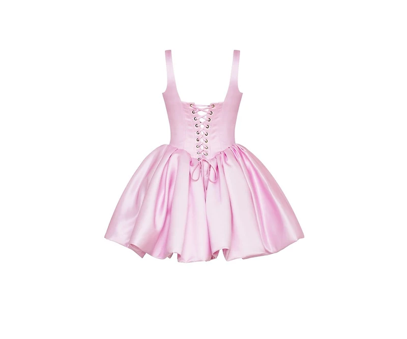 Milla Women's Adorable pink mini dress with puffy skirt