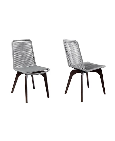 Set of Two Solid Wood Dining Chairs – Perfect Outdoor Seating for Deck & Patio
