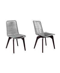 Set of Two Solid Wood Dining Chairs – Perfect Outdoor Seating for Deck & Patio