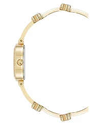 Anne Klein Women's Quartz Delicate Crystal Flower Gold-Tone Stainless Steel Bracelet Watch Set, 19mm
