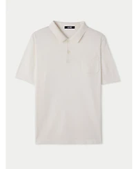 Gobi Cashmere Men's Cotton Silk Blend Polo T-Shirt