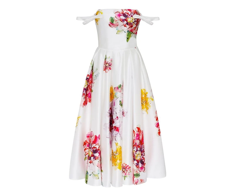 Milla Women's Tea-length floral dress