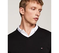 Tommy Hilfiger Men's Essential Solid V-Neck Sweater