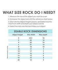 Outdoor Polyresin Landscape Rock Septic Cover with Stakes