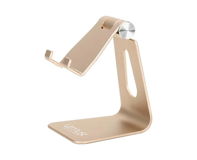 Urmust Adjustable Aluminum Phone Stand & Dock for Desk | Fits iPhone 5SE-15 Pro/Max/Xr/Xs