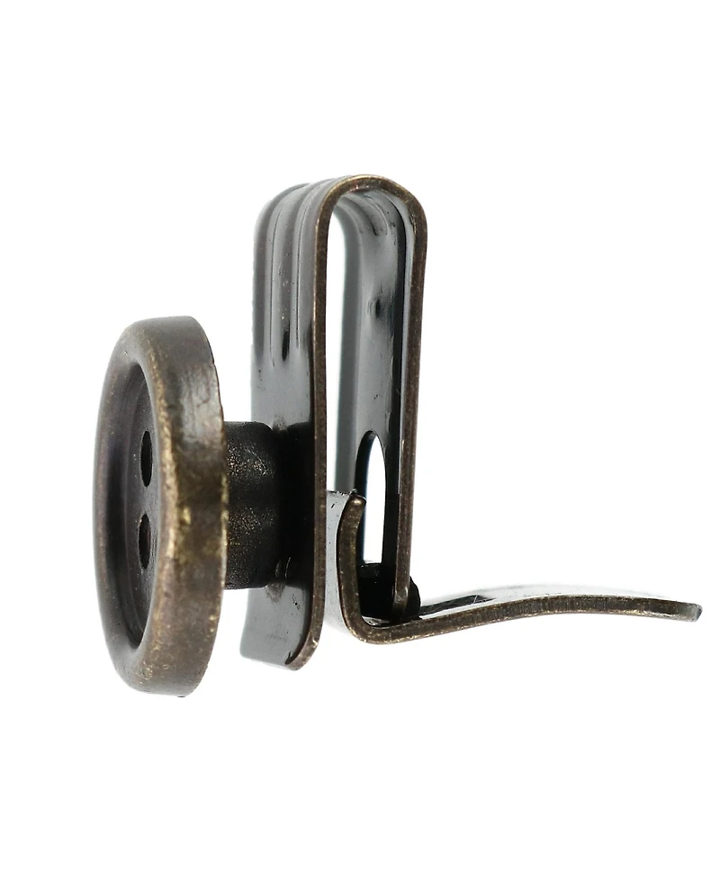 Trafalgar Men's No Sew Moveable Button End Suspender Clips (Set of 6)