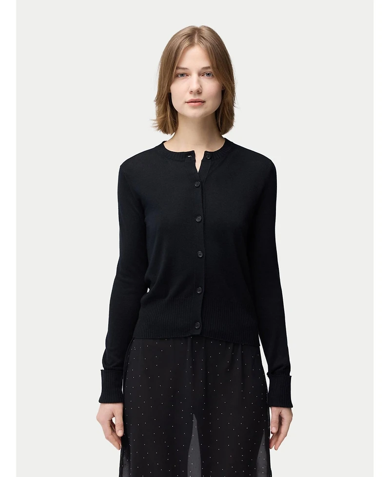 Gobi Cashmere Women's Silk Buttoned Cardigan