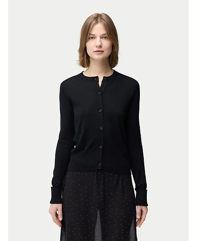 Gobi Cashmere Women's Silk Buttoned Cardigan