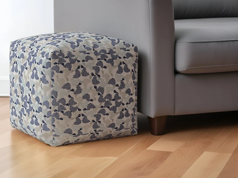 Handcrafted Cotton Turtle Pouf Ottoman for Cozy and Functional Decor