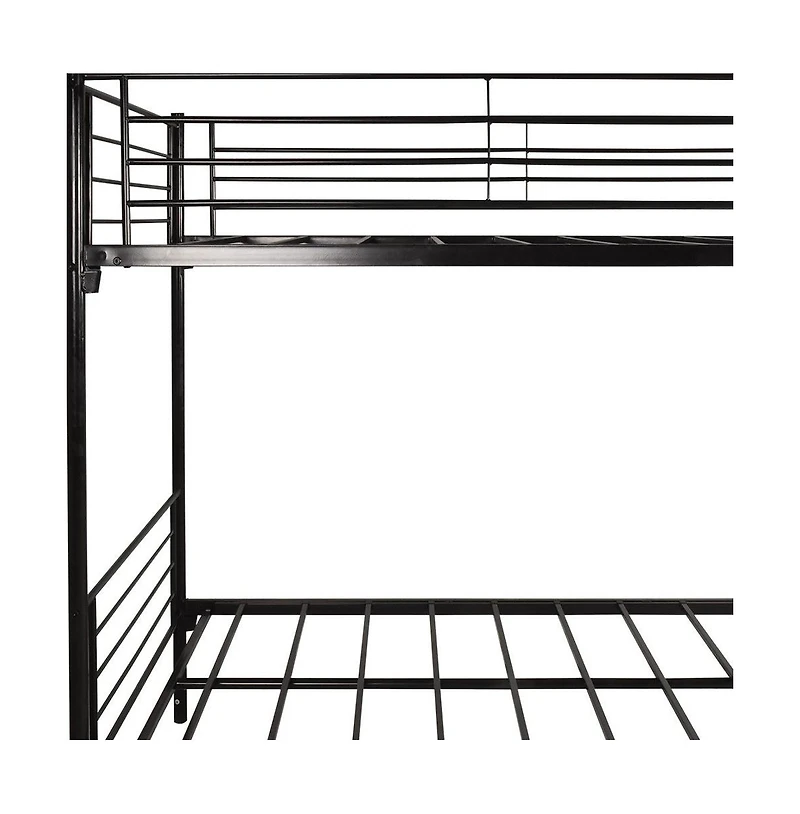 Space-Saving Heavy Duty Metal Bunk Bed for Teens and Adults with Secure Structure