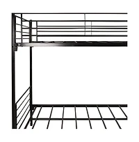 Space-Saving Heavy Duty Metal Bunk Bed for Teens and Adults with Secure Structure
