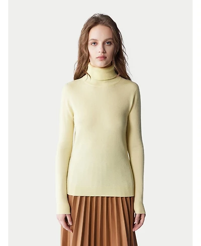 Gobi Cashmere Women's Essential Turtle Neck Sweater