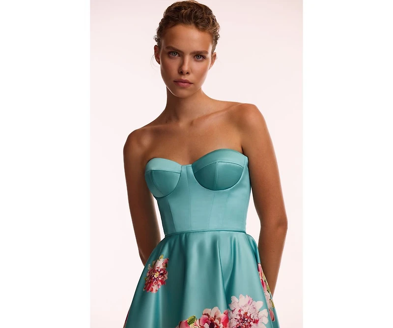 Milla Women's Playful floral midi dress with bow