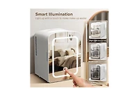 Zafro Mini Fridge with Led Mirror, Makeup