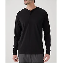 Pact Men's Organic Cotton Softspun Long Sleeve Henley