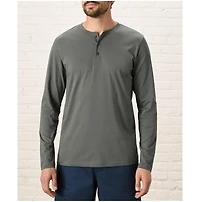 Pact Men's Organic Cotton Softspun Long Sleeve Henley
