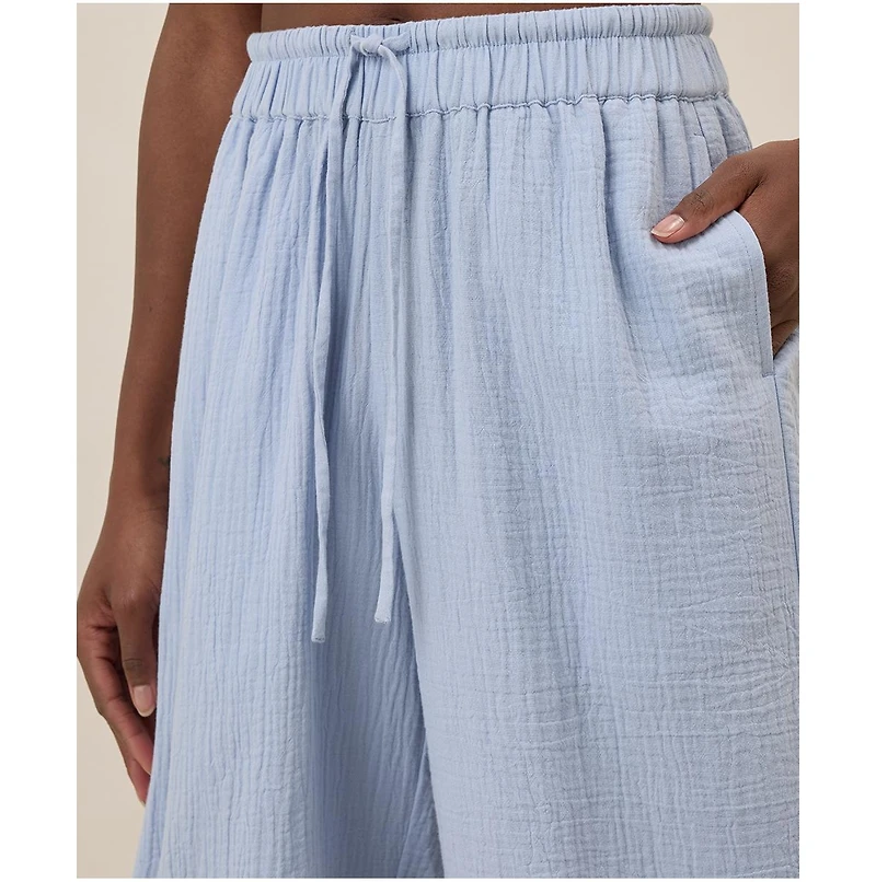 Pact Women's Organic Cotton Coastal Double Gauze Split Hem Pant