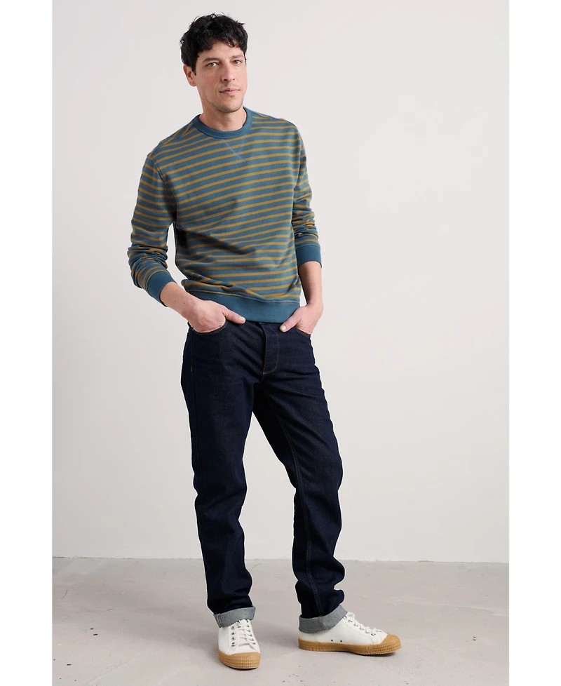 Seasalt Cornwall Men's Bolitho Striped Sweatshirt