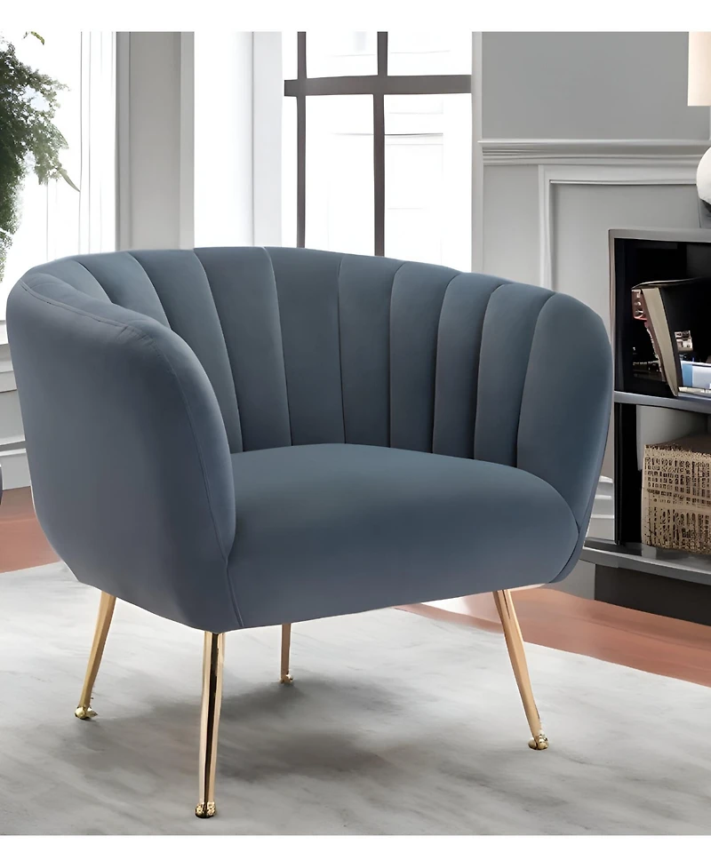 Velvet Tufted Club Chair for Luxurious Living Room or Lounge Seating