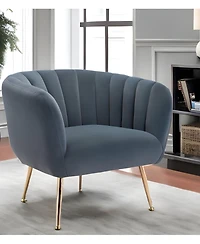 Velvet Tufted Club Chair for Luxurious Living Room or Lounge Seating