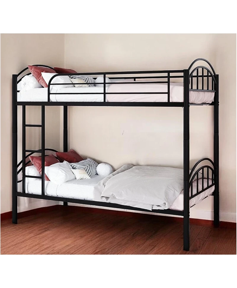 Heavy Duty Metal Bunk Bed with Noise-Free Design for Small Spaces