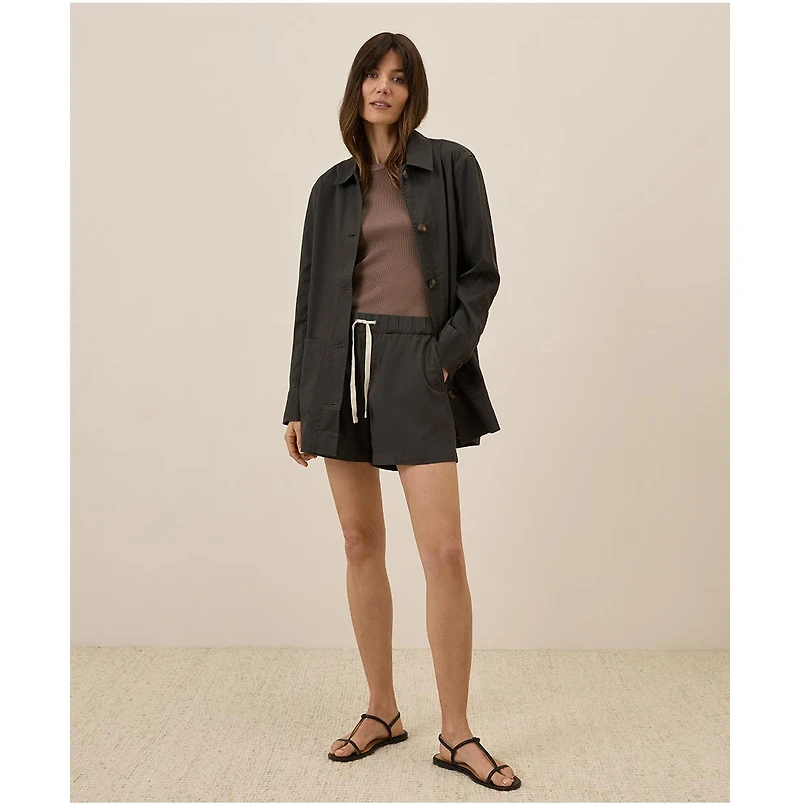 Pact Women's Organic Cotton Daily Twill Oversized Lightweight Jacket
