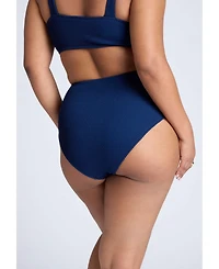 Eloquii Women's Textured Bikini Bottom