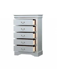 Solid Wood Five-Drawer Lingerie Chest for Bedroom Storage and Organization