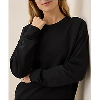 Pact Women's Organic Cotton Cloud Brushed Fleece Crew Sweatshirt