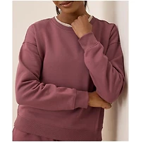Pact Women's Organic Cotton Cloud Brushed Fleece Crew Sweatshirt