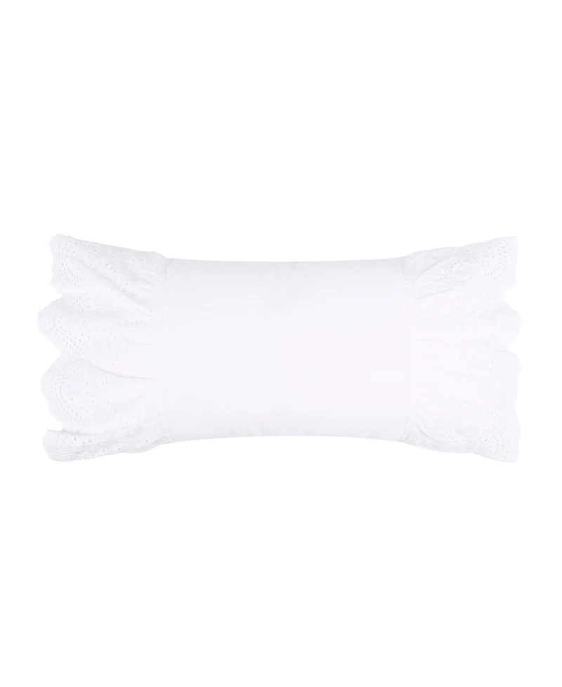 Levtex Viviana Ruffle Decorative Pillow, 12" x 24"