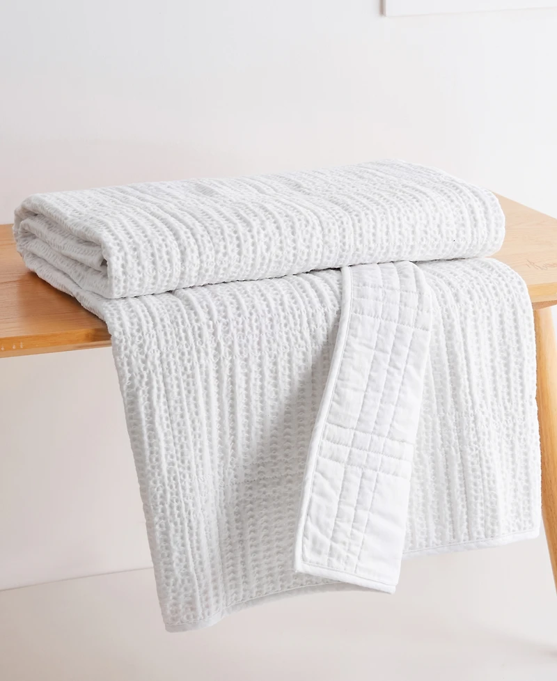 Levtex Cloud Waffle Textured Quilted Throw, 50" x 60"
