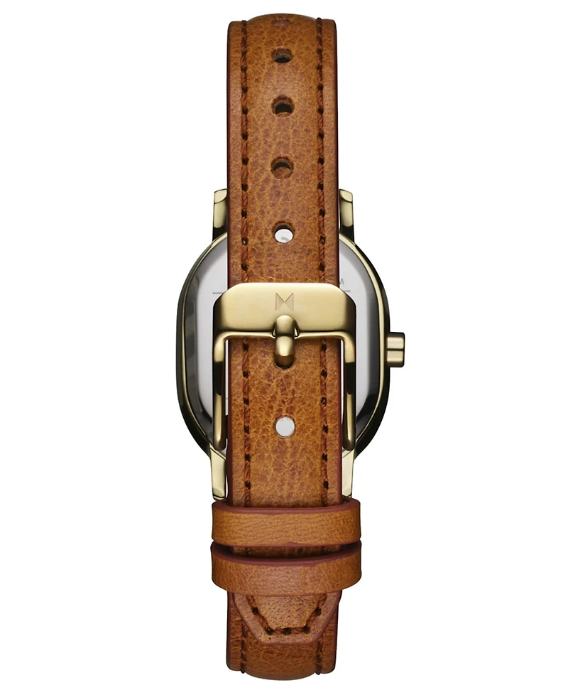 Mvmt Women's Carmel Oval Brown Calfskin Leather Strap Watch, 25mm