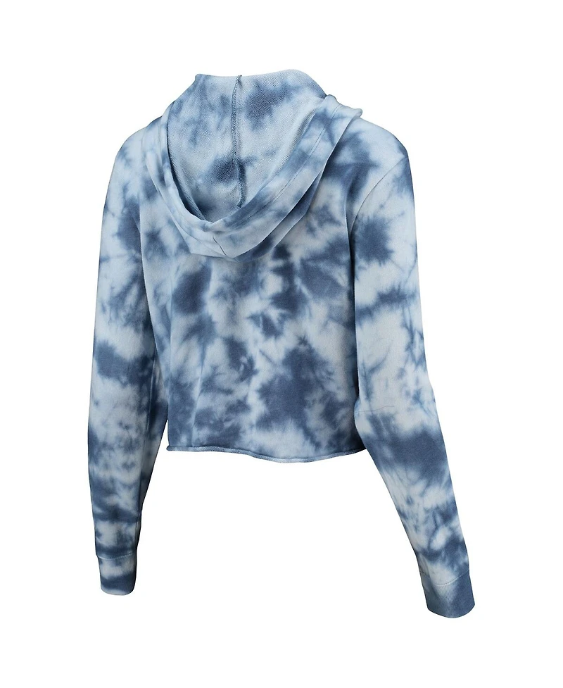Alternative Apparel Women's Heathered Royal The Players Tie-Dye Cropped Pullover Hoodie