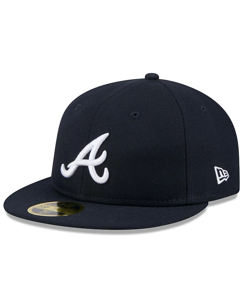 New Era Men's Navy Atlanta Braves 2025 Jackie Robinson Day Retro crown 59FIFTY Unstructured Hat