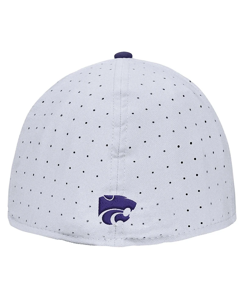 Nike Men's White Kansas State Wildcats On-Field True Performance Baseball Fitted Hat