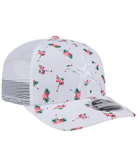 New Era Men's White Dallas Cowboys Adventure Flamingo Pattern 9SEVENTY Stretch-Snap Hat