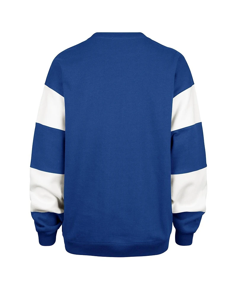 '47 Brand Women's Blue Tampa Bay Lightning Eephus Barred Pullover Sweatshirt