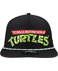 New Era Men's Black Teenage Mutant Ninja Turtles Rope Trucker 9FIFTY Snapback Hat