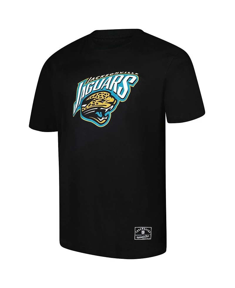 Mitchell & Ness Men's Black Jacksonville Jaguars Classic Crew Neck T-Shirt