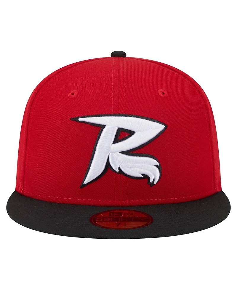 New Era Men's Red/Black Richmond Flying Squirrels Authentic Collection 59FIFTY Hat