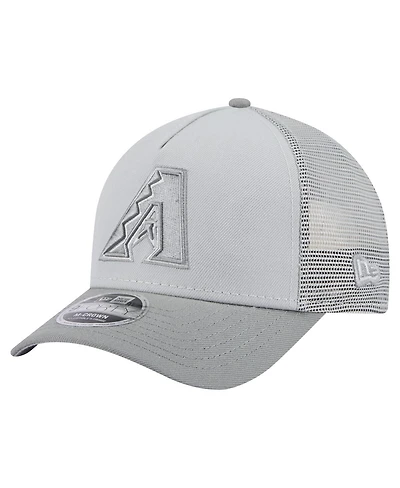 New Era Men's Gray Arizona Diamondbacks Color Pack A-Frame 9FORTY Trucker Adjustable Hat
