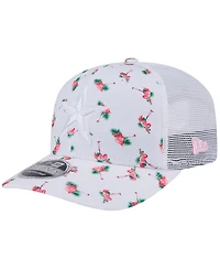 New Era Men's White Dallas Cowboys Adventure Flamingo Pattern 9SEVENTY Stretch-Snap Hat