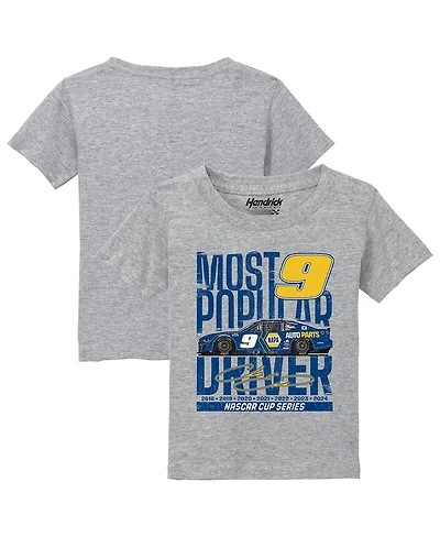 Hendrick Motorsports Team Collection Toddler Heather Gray Chase Elliott Car T-Shirt