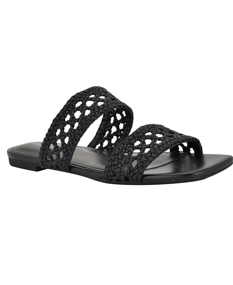 Calvin Klein Women's Florency Woven Slip-On Flat Sandals