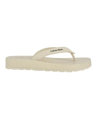 Calvin Klein Women's Waves Flat Thong Sandals