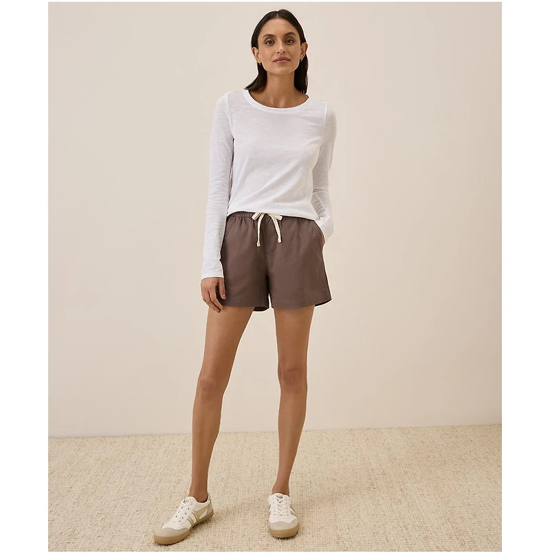 Pact Women's Organic Cotton Featherweight Slub Long Sleeve Tee