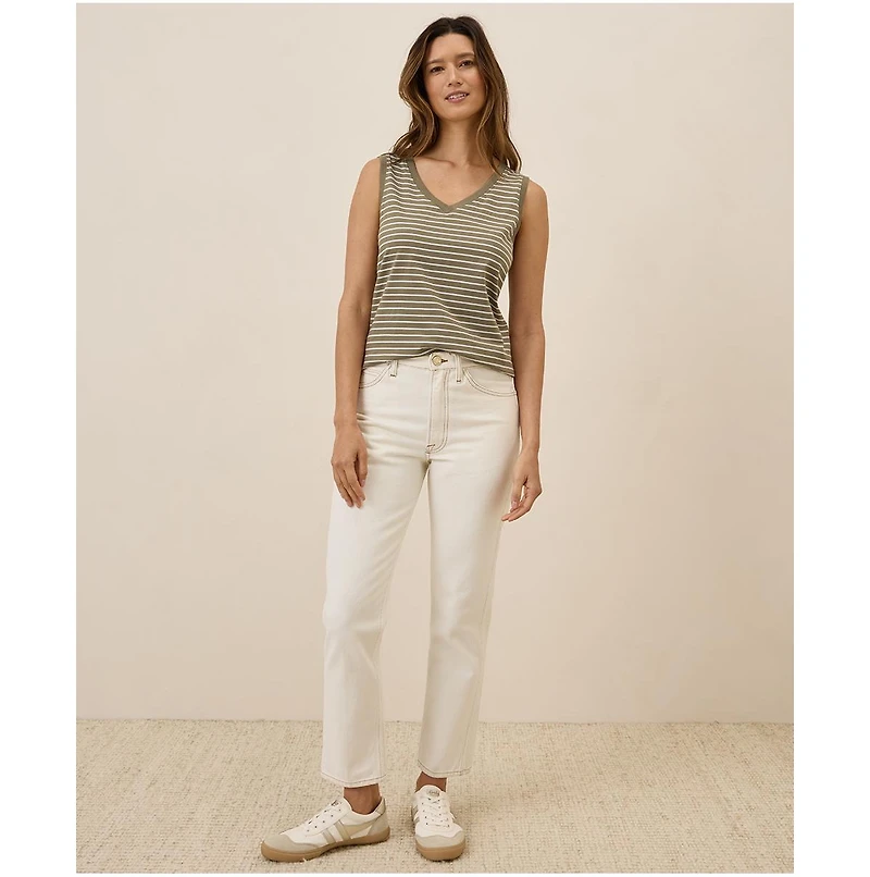 Pact Women's Organic Cotton Softspun V-Neck Tank