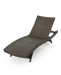 Streamdale Stylish and Comfortable Wicker Patio Chaise Lounge (Set of 2)